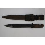 WW2 Third Reich K98 Mauser bayonet and scabbard. Non matching serial numbers.