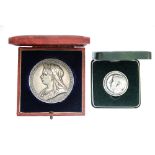 Victoria Diamond Jubilee medallion in silver,