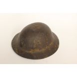 WW1 British Brodie pattern steel helmet.