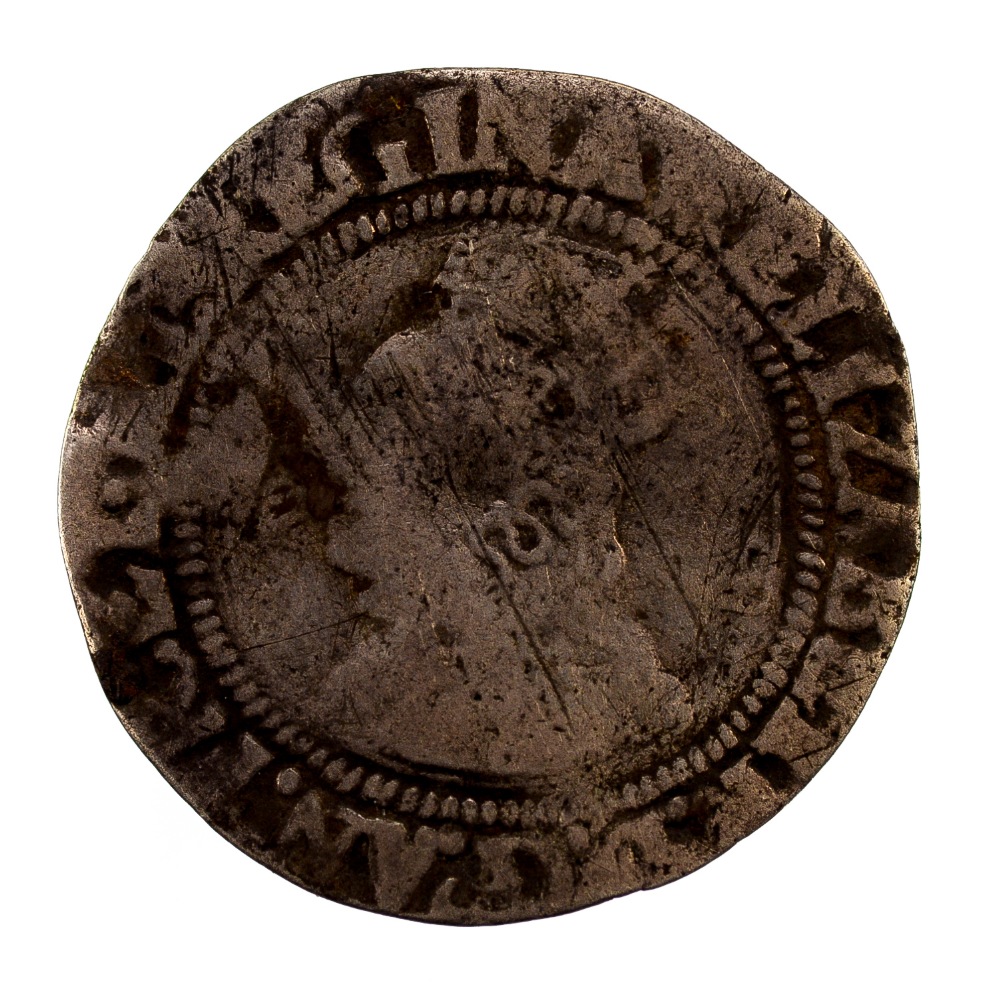 Elizabeth 1st Groat 1560-61 mm Martlet, - Image 2 of 2