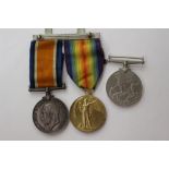 WW1 British War and Victory to 10635 PTE W.