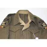 WW2 Canadian made Battledress Blouse. Original owner was Captain Cedric I. Howell, REME.