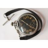 WW2 British pocket watch. American made by Waltham, Massachusetts. Model 1908, made in 1941.