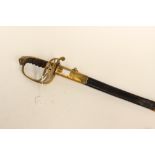 British 1822 pattern Infantry Officers Sword with 1845 pattern blade. VR to 96cm blade.