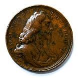 Charles 1st Memorial Medal by J and M Roettier in bronze, obv, bust left, rev,