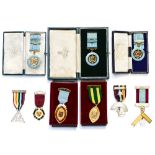 Masonic jewels includes 5 Silver Gilt Butolphs Lodge 1895,