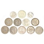 USA 1 Dollar 1880, 1886, 1893, 1921, 1923, Half Dollar 1963, 1964, Netherlands 2½ Gulden 1929, 1932,