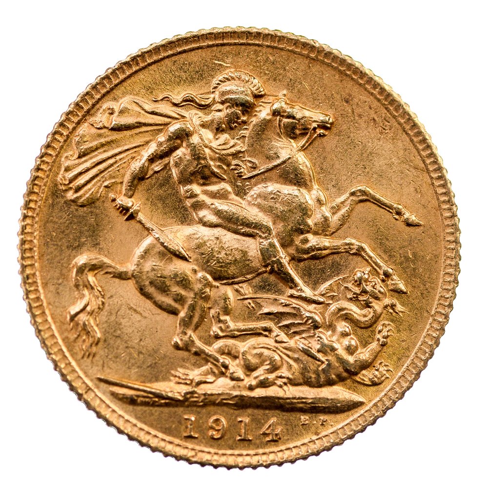 A 1914 full Sovereign