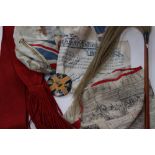 Boer War interest: Three printed silk patriotic scarves,