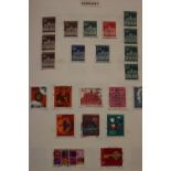 Large collection of stamps in albums