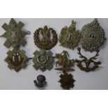 WW2 British Scottish Regiments cap badge collection to include Fife & Forfar Yeomanry,