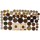 Mixed lot of coins to include Cartwheel Twopence 1797, Pennies 1797, 1806,