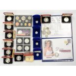 Collection of Isle of Man Silver Proof Crowns 1974 Churchill, 1976 Montgomery, 1976 Washington x 2,