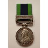 India General Service medal with Afganistan NWF 1919 Clasp to 11239 Pte JE Watts, Liverpool Regt.