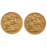 Sovereigns 1904 and 1912 (2)