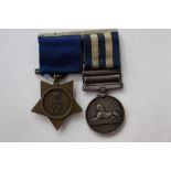 Egypt Medal (second version without 1882) with Clasps for Gemaizah 1888 and Toski 1888 named to