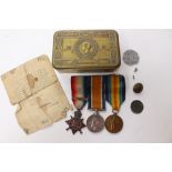 WW1 British 1914 Star with 5th Aug - 22nd Nov.