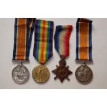 WW1 British Medals: 1914-15 Star to 14625 Pte J Astley Worcestershire Regt: British War Medal 1914