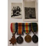 WW1 British Medal group of 1914 Star, British War Medal,