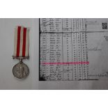 British India Mutiny Medal RENAMED to Wm.Bedford 2nd Battl Rifle Brigade.