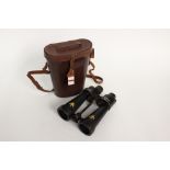 WW2 British Barr & Stroud Binoculars 7x CF41 marked with yellow Broad Arrow.