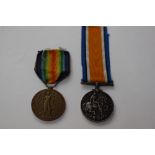 WW1 British War Medal and Victory Medal to G 39831 Pte J Naylor, Middlesex Regtiment.