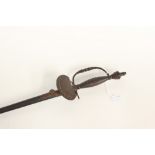 German Rapier Sword by WKC. King and Knight trademark. All steel hilt with Clamshell Guard.