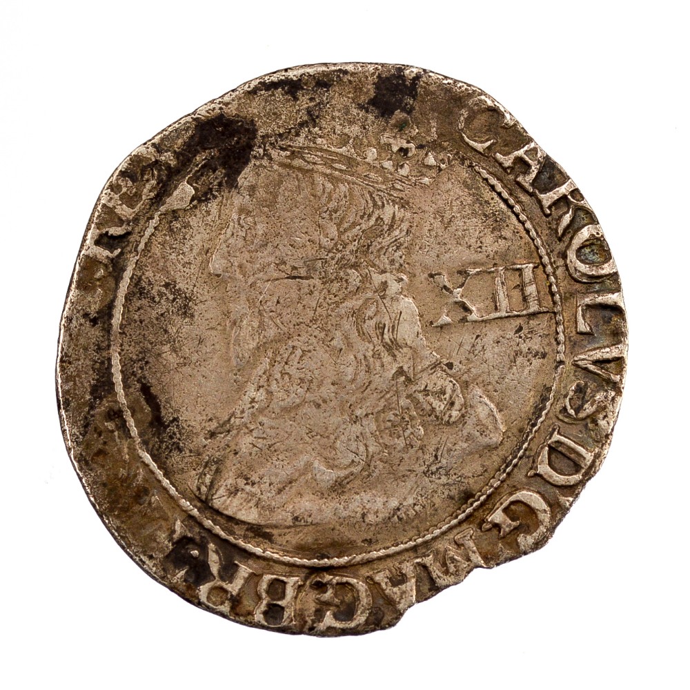 Charles 1st Shilling 1632-33 mm Harp, Tower under Charles 1st, - Image 2 of 2