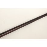 A hardwood Longbow 198 cm in length. No drawstring.