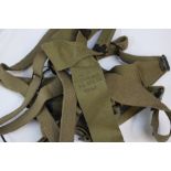 WW2 US Army M1936 webbing suspenders. Dated 1942.