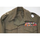 WW2 British Battledress Blouse to Lt. Col W.B. Whishaw MC.