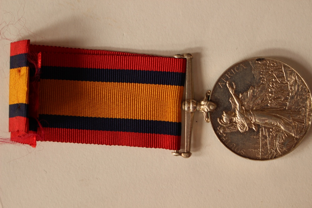 Queens South Africa Medal. No clasps. Named to 1410 Trp. WH Brett BSA Police.