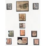 GB collection from pre stamp to approx 1986 in ten albums including 1840 penny black x 2 (1 on