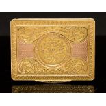 An early 19th Century French 18ct gold pocket snuff box, circa 1820,