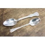 A Kings pattern silver dessert spoon,