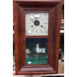 A late 19th Century mahogany cased wall clock