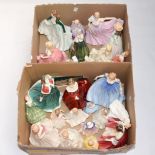 Two boxes of Royal Doulton figures