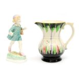 A Royal Worcester figurine 'Thursdays child has far to go' and a 1920s, Greens & Co,