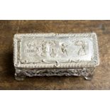 An Edwardian silver topped cut glass box, Birmingham 1905, maker Henry Matthews, 20 grams/0.