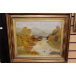 A 19th Century oil, possibly of Dovedale, no visible signature,