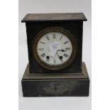 A 19th century marble mantle clock with chime