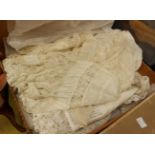 Six Victorian muslin children's, dresses etc,