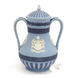 The Cutlers vase (Wedgwood) in three colour Jasper, circa 1975,