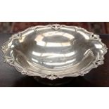 A George V silver footed bowl,