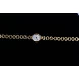 A ladies 9ct gold Accurist quartz bracelet watch, gross weight 14.