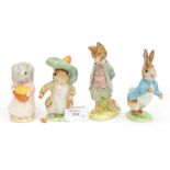 Four Beatrix Potter figures, Warne Bros.