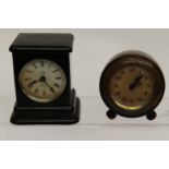 A Bakelite travel clock,