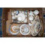 One box of Royal Albert, Royal Crown Derby, Goss & Crested china,