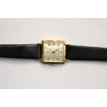 A ladies Eska 18ct yellow gold cased wristwatch