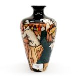 A Moorcroft narrow necked and shouldered vase in 'The Card Player' pattern,